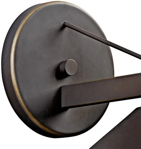 Vista 4 de Kichler Ripley - Lámpara de pared para exteriores (7.5 pulgadas), color bronce