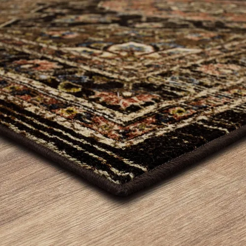 Vista 8 de Mohawk Home Alfombra bohemia marrón oscuro de 2 x 8 pies