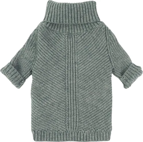 Vista 21 de Fitwarm Suéter de cuello alto para perro, abrigo térmico de punto para mascotas, ropa de invierno para perros pequeños, ropa de gato, negro, XS