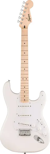 Vista 15 de Fender Squier Sonic Stratocaster - Paquete con correa para guitarra, púas y DVD de guitarra de Austin Bazaar, color blanco ártico