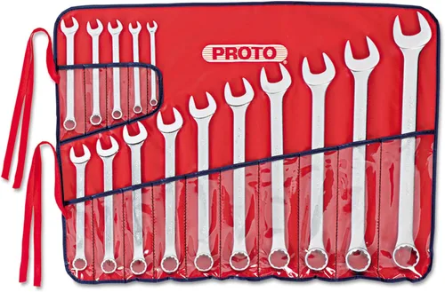 Stanley Proto J1200FASD Combination Wrench Set, 15-Piece, 12 Point