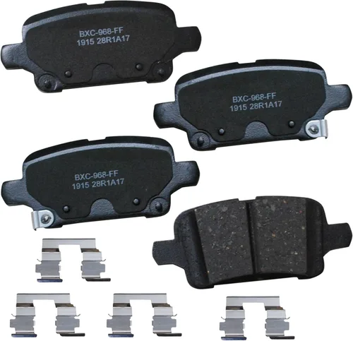 Vista 170 de Pastillas de freno traseras cerámicas Bendix Premium SBC1337 para Cadillac CTS 2014-2008, SRX 2016-2010, Chevrolet Camaro 2015-2010, Saab 9-4X 2011