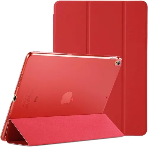 Vista 11 de ProCase Funda Inteligente para iPad Air de 10,5" 3ª Generación 2019 / iPad Pro 2017, Funda Delgada con Soporte con Parte Trasera Translúcida Negro