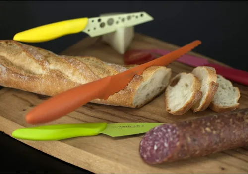 Vista 4 de Pure Komachi 2 Series cuchillo para cítricos, Cuchillo para pan, Marrón