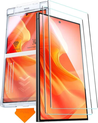 Vista 13 de TORRAS Protector de pantalla de grado militar para Google Pixel 10 Pro XL/Pixel 9 Pro XL, [9H+] vidrio templado de cobertura completa, 6.8'', fácil