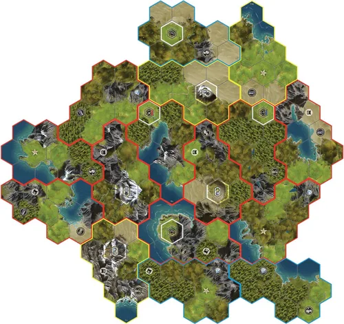 Vista 5 de Asmodee Sid Meier's Civilization: A New Dawn Board Game - Rewrite History Your Way! Strategy Game for Kids & Adults , Ages 14+, 2-4 Players, 1-2