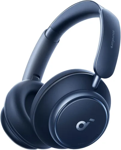 Vista 9 de Soundcore de Anker Space Q45 - Auriculares adaptativos con cancelación activa de ruido, reducción de ruido de hasta el 98%, 50 horas