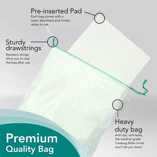 Vista 2 de Bolsa para vómito Carebag con almohadilla súperabsorbente (Caja de 20 bolsas), CLEANIS VOMIT BAG, 1, 1