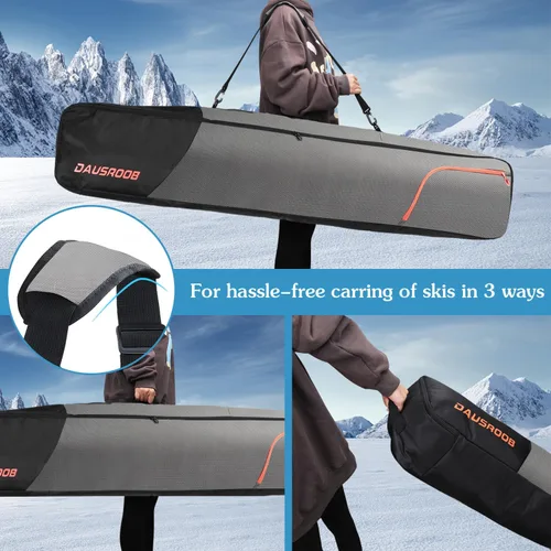 Vista 7 de Snowboard Bag with Wheels, Fully Padded Ski Bag for Air Travel 1680D Waterproof Fabric, Rolling Ski Travel Bag for Flying, Durable, Large Capacity