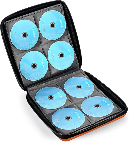 Vista 65 de Funda para DVD, estuche de CD EVA, organizador de almacenamiento, portátil, protector de DVD, soporte para billetera para coche