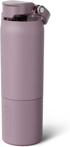Vista 28 de BrüMate Rise - Botella de agua de 25 onzas con pajita de silicona cubierta 100 % a prueba de fugas, botella de agua de acero inoxidable aislada