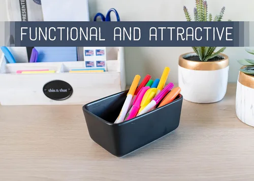 Vista 4 de Nat & Jules - Mantequera de cerámica de 1/2 libra, 2 barras con tapa hermética de bambú, accesorio de cocina, soporte para contenedores