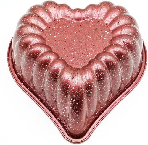 Vista 10 de Kundalini Charlotte - Molde para tartas de 10 pulgadas en forma de disco corrugado para boda, San Valentín, cumpleaños, fiesta