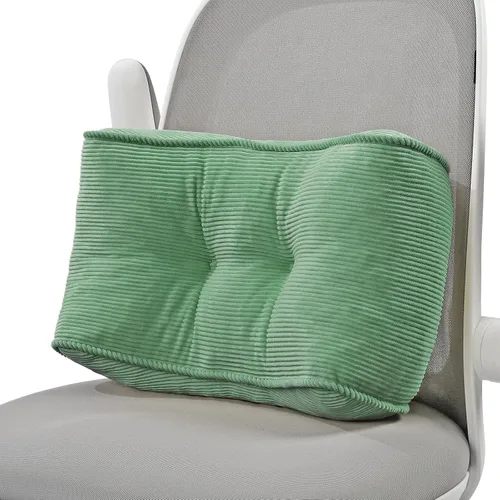 Vista 7 de Almohada de apoyo lumbar para silla de escritorio de estudio, almohada de apoyo de espuma de látex natural tamaño bocado para aliviar el dolor