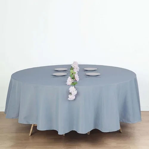 Vista 174 de Efavormart - Mantel redondo de poliéster para banquetes de boda, 90 pulgadas, color marfil