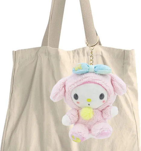 Vista 4 de Llavero de peluche lindo de dibujos animados de anime de 5 pulgadas (D)