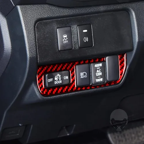 Vista 5 de NVCNX Real Premium Fibra de carbono compatible con Toyota Tacoma 2016-2017 Accesorios Car Dash Bed Interruptor de luz Panel Panel Cubierta