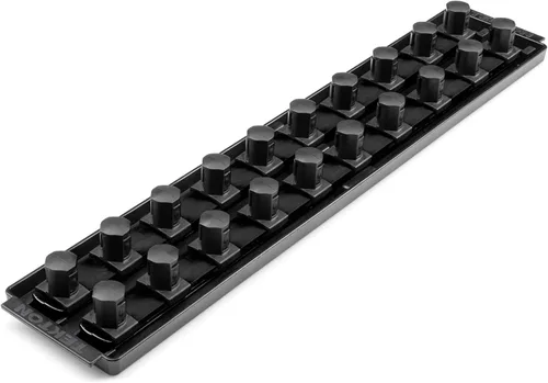 Vista 14 de TEKTON Unidad de 3/4 pulgadas x riel de enchufe de 13 pulgadas, 8 clips (negro) OSR32208 Fabricado en Estados Unidos