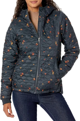 Vista 11 de Amazon Essentials Chaqueta acolchada ligera con cremallera completa resistente al agua y forro polar con capucha para mujer Negro