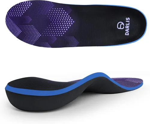 Vista 8 de DARLIS Heavy Duty Support Pain Relief Insoles, 220+ lbs Plantar Fasciitis Arch Support Inserts for High Arch, Flat Feet, Heel Pain, Orthopedic Work