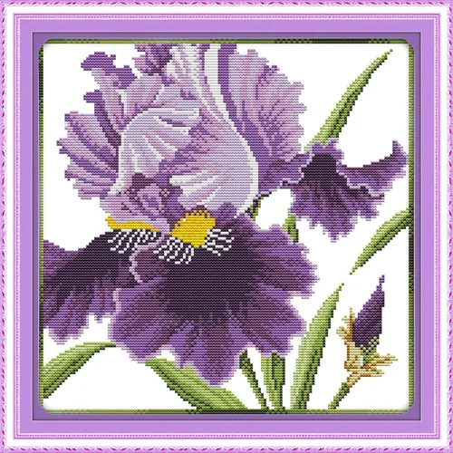 Vista 20 de ITSTITCH Kits de punto de cruz estampados, 11 quilates, 13 x 17 pulgadas, 100% algodón, kits de iniciación de bordado con patrones fáciles