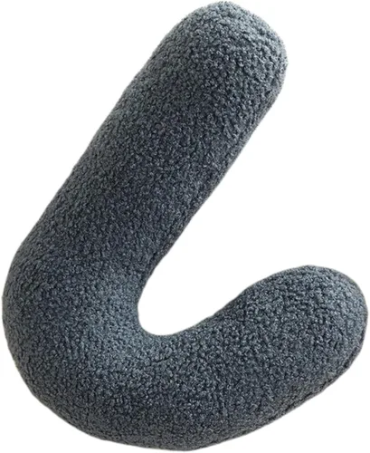 Vista 19 de Almohada de suelo irregular con diseño de flores, cojín decorativo para sofá, almohada de lectura para automóvil (café con leche, 19.6 pulgadas)