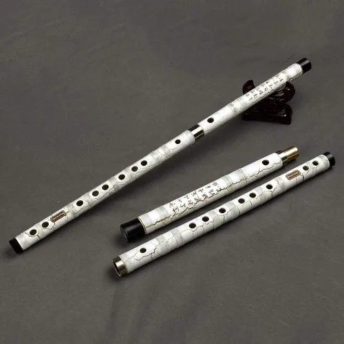 Vista 2 de Flautas de viento de madera clásica flauta de bambú instrumento musical chino tradicional Dizi transversal Flauta para principiantes (tecla C)