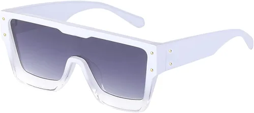 Gafas de sol millonarias retro cuadradas de metal punk rock hip hop para hombres y mujeres 11
