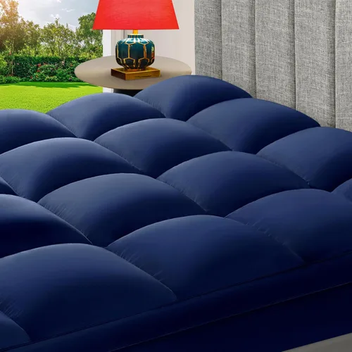 Vista 11 de CHOKIT Cubrecolchón Queen, Cubrecolchón de Almohada Extra Grueso para Alivio del Dolor de Espalda, Cubrecolchón de Cama Refrescante con Bolsillo