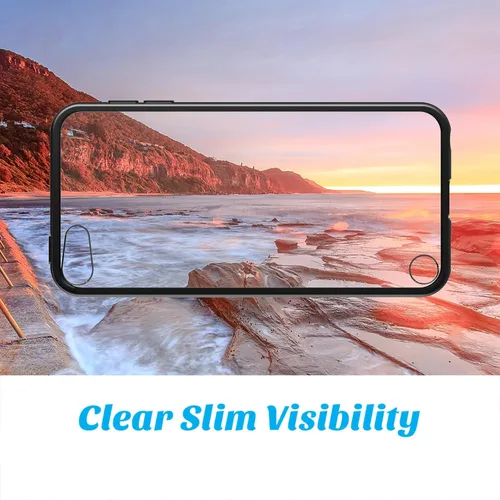 Vista 3 de Funda ULAK para iPod Touch 6ta generación, funda para iPod 5, transparente, suave, de TPU flexible, plástico rígido que absorbe golpes, Negro