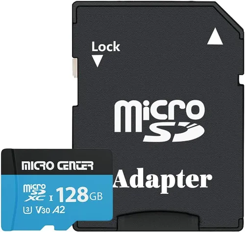 Vista 2 de INLAND Micro Center Performance Tarjeta microSDXC de 128 GB, tarjeta micro SD A2, UHS-I C10 U3 V30 A2 4K UHD tarjeta de memoria flash de video