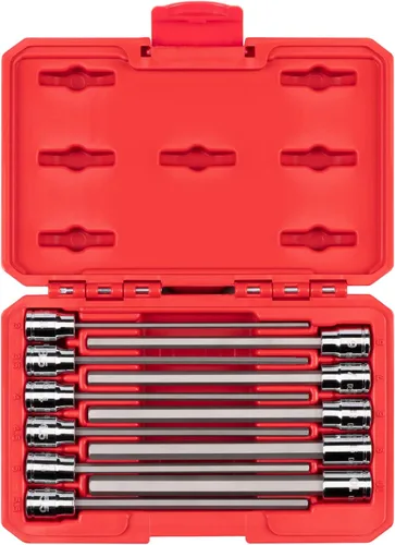 Vista 10 de TEKTON SHB91106 - Juego de llaves hexagonales de 3/8 pulgadas con riel, 8 piezas (1/8-3/8 pulgadas)