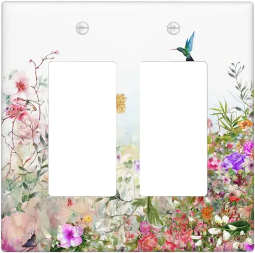 Vista 12 de Cubiertas decorativas para placa de interruptor, bandera estadounidense, receptáculo de 1 banda, placa de pared dúplex, cubierta de interruptor