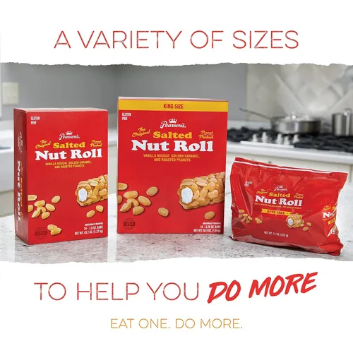 Vista 5 de Pearson 's Bite-Size Rollo de nueces saladas con sabor a caramelo, bolsa de 23 onzas, a granel, envuelto individualmente