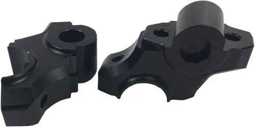 Vista 6 de Para Yamaha MT09 FZ09 XSR900 Manillar Riser Higher Back Extender Adaptador Raiser 2012 2013 2014 2015 2016 2017 2018 MT FZ 09 (negro)