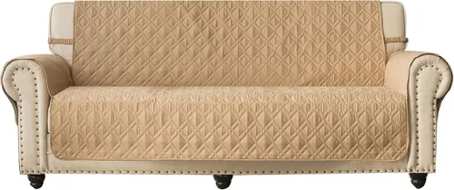 Vista 11 de Ameritex - Funda impermeable de sofá, 100 % antideslizante, acolchada, protector de muebles para perros, niños y mascotas; funda de sofá, lavable a