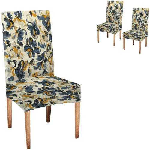 Vista 71 de CAPSCEOLL Juego de 4 fundas para sillas de comedor, color turquesa, turquesa, turquesa, turquesa, turquesa, verde azulado, fundas de asiento Parson