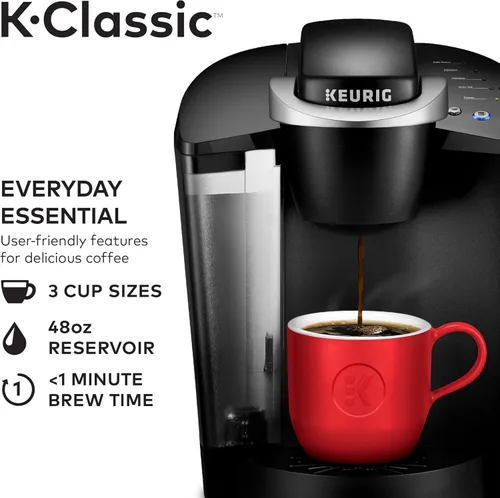 Vista 6 de Commercial Chef Microondas para encimera, 1.1 pies cúbicos, White & Keurig K-Classic Coffee Maker K-Cup Pod, porción individual, programable, 6 a 10