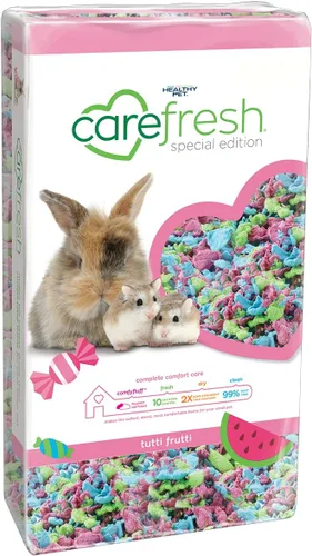 Vista 19 de Carefresh - Cama para mascotas pequeñas de papel natural color Confetti, 99% libre de polvo con control de olores, 50 L