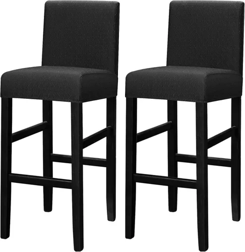 Vista 23 de Lellen - Fundas para taburete de bar de jacquard, fundas para silla de taburete de bar, fundas para silla de bar, fundas para taburete de bar