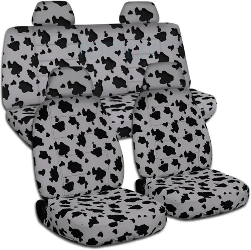 Vista 20 de Totally Covers Fundas de asiento compatibles con Volkswagen VW New Beetle/Bug 1998-2011: Aqua Ladybug, juego completo delantero y trasero