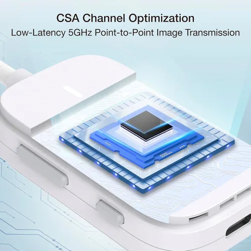 Vista 2 de EZCast Transmisor y receptor HDMI inalámbrico, 4K 30Hz, duplicación de pantalla y extensión para portátil/PC/PS5, rango de 98.4 ft