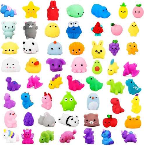 40 piezas Mochi Squishy Toys Kawaii Squishies Fidget Fidget Juguete para aliviar el estrés