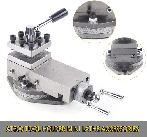 Vista 4 de Universal AT300 Torno de Metal Herramienta Titular de la Asamblea de Torno de Metalworking Mini Torno Accesorio 0.630 in