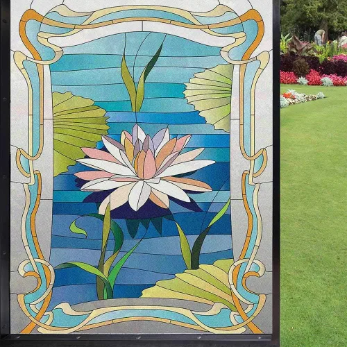 Vista 12 de Película colorida para ventana, película de privacidad, juego de estructura de construcción para niños preescolares con bloques, calcomanías