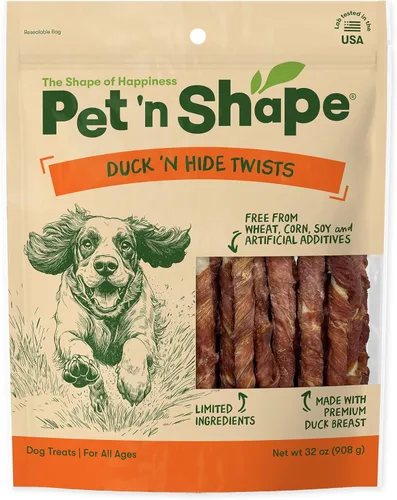 Vista 11 de Pet 'n Shape Chik 'n Hide Twist - Golosinas naturales envueltas en pollo para perros, grandes, 6