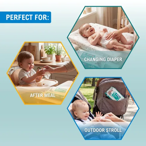 Vista 8 de MED PRIDE Toallitas perfumadas para bebé, paquete de 24 (80 toallitas cada una), aloe y vitamina E, sin alcohol, sin parabenos, toallitas húmedas