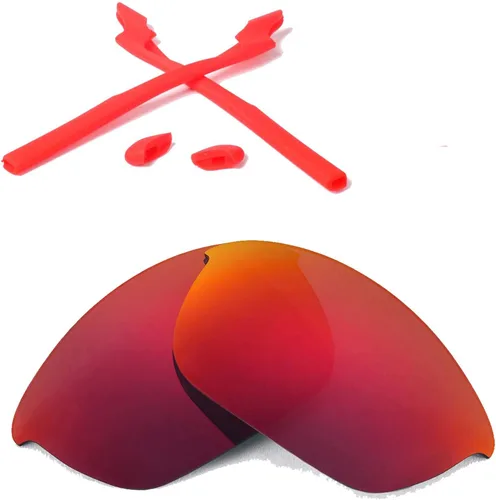 Walleva Replacement Lenses And Rubber Kit For Oakley Half Jacket 2.0 Sunglasses - Multiple Options Available