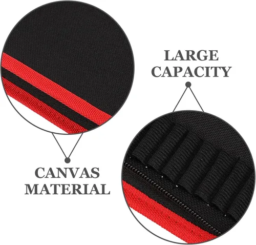 Vista 6 de VALICLUD Canvas Tool Pouch Organizer for Drill Bits and Screwdrivers Portable Storage Bag for Craftsmen DIY Garage Car and Truck Use Heavy Duty