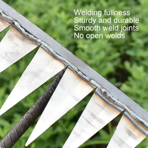Vista 4 de Rastrillo de jardín afilado y duradero, rastrillo de hierro resistente, rastrillo de mano de acero endurecido para césped de patio trasero